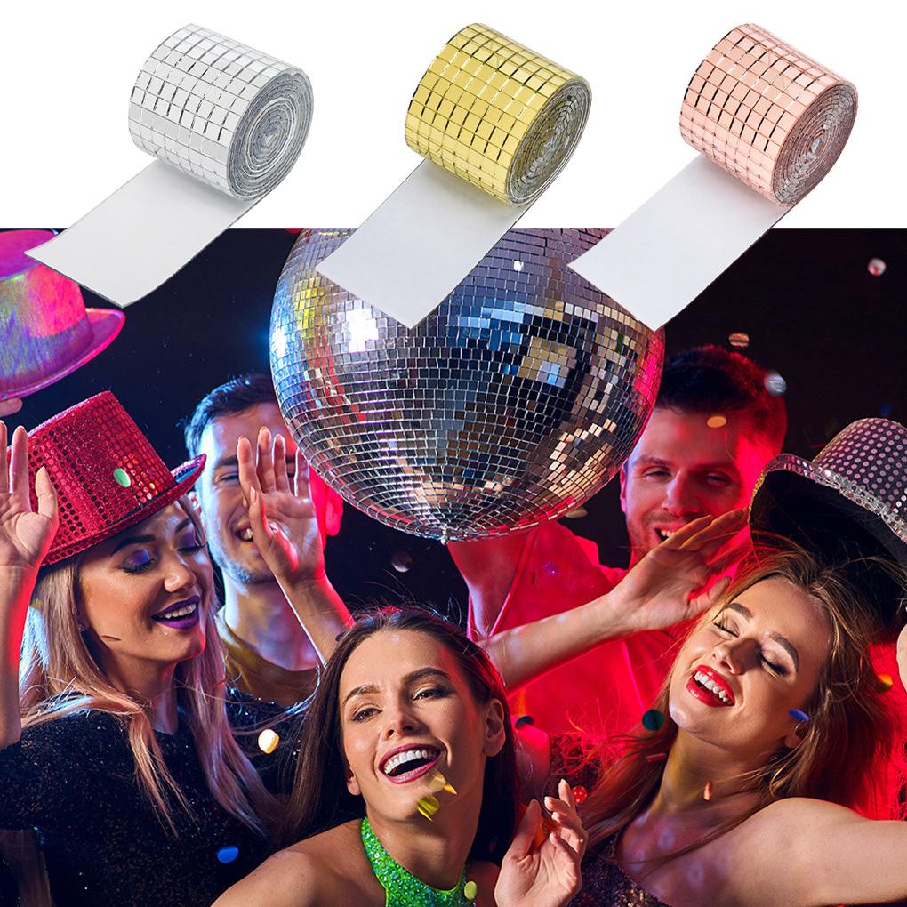 Cuộn 1464 Miếng Dán Trang Trí Tường Tráng Gương Hình Vuông DIY