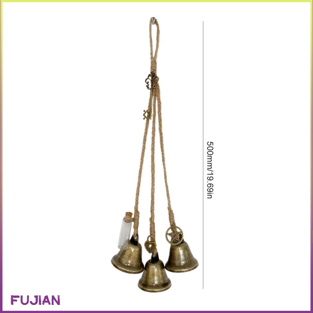 Blessing Bells 3Pcs/Set Unique Wind Chimes Pendants Amulet Evil Spirit Witch Home Wall Hanging Witchcraft