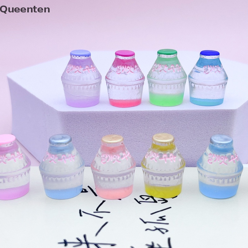 Bộ 10 Lọ Thủy Tinh Dạ Quang Mini Dùng Làm Trang Sức DIY