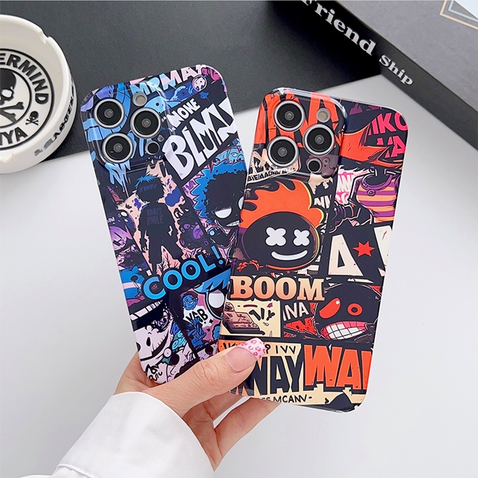 Ốp Điện Thoại Họa Tiết Graffiti Cho iPhone 14Pro 11Pro Plus 14 Promax1213 Pro 14Pro 1114iPhone Pro 1411 MaxiPhoneMax11 MDI8