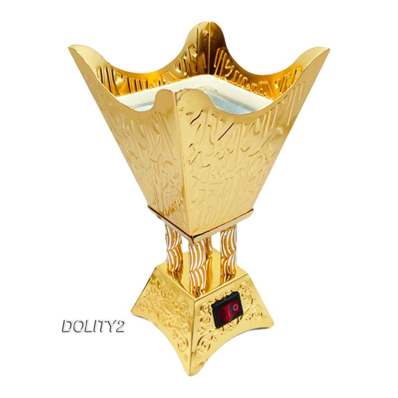[Dolity2] Giá Đỡ Đốt Trầm Hương Điện Tử Bằng Kim Loại Kiểu Ả Rập Cho Nhà Ở