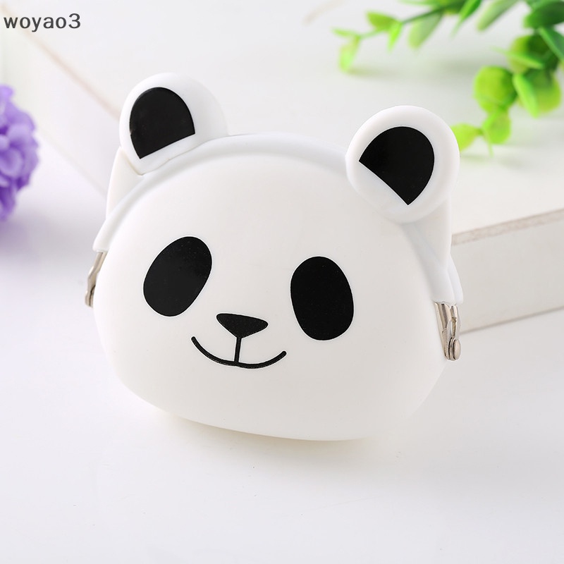 [woyao3] Túi Đựng Tiền Xu / Tai Nghe Mini Bằng Silicon Hình Động Vật Dễ Thương Dùng Làm Quà Tặng Trường Học