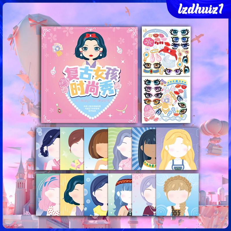 Sticker Dán Trang Trí Hình Búp Bê Công Chúa Xinh Xắn