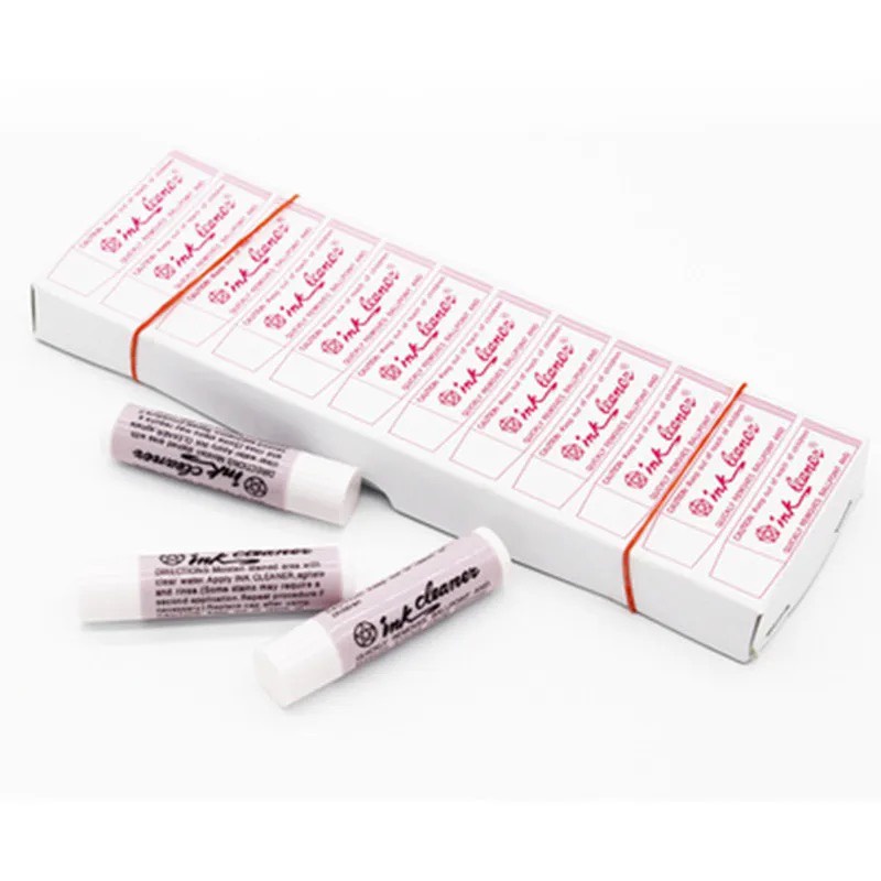Hộp combo 12 thỏi SON TẨY MỰC trên vải dùng để tẩy những vết mực dính trên sản phẩm