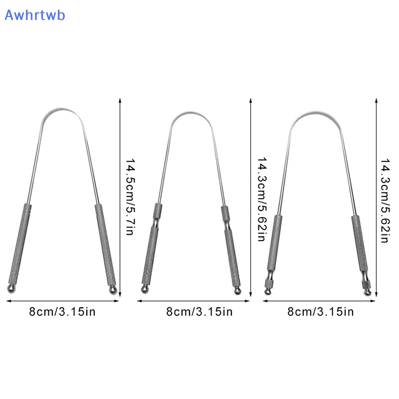 1 Dụng Cụ Nạo Lưỡi Bằng Thép Không Gỉ Làm Sạch Răng Miệng Mới
