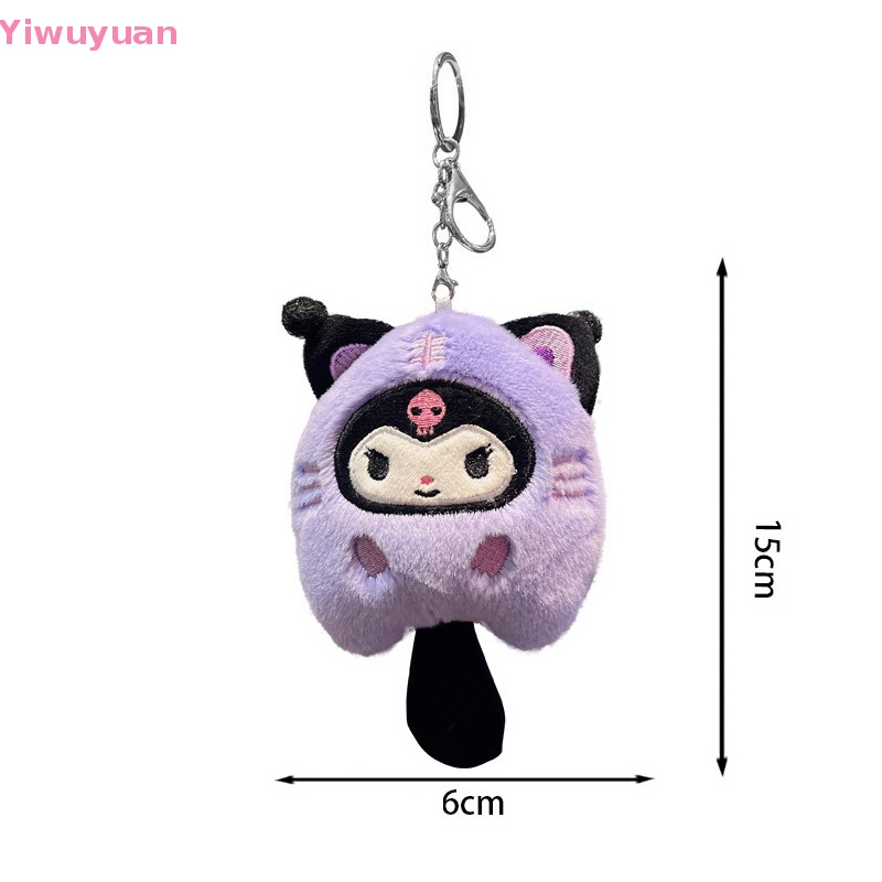 < Yiwuyuan > Sanrio Kuromi Móc Khóa Hình Động Vật Nhồi Bông Nhỏ Kuromi My Melody Cinnamoroll Purin Dễ Thương Mới