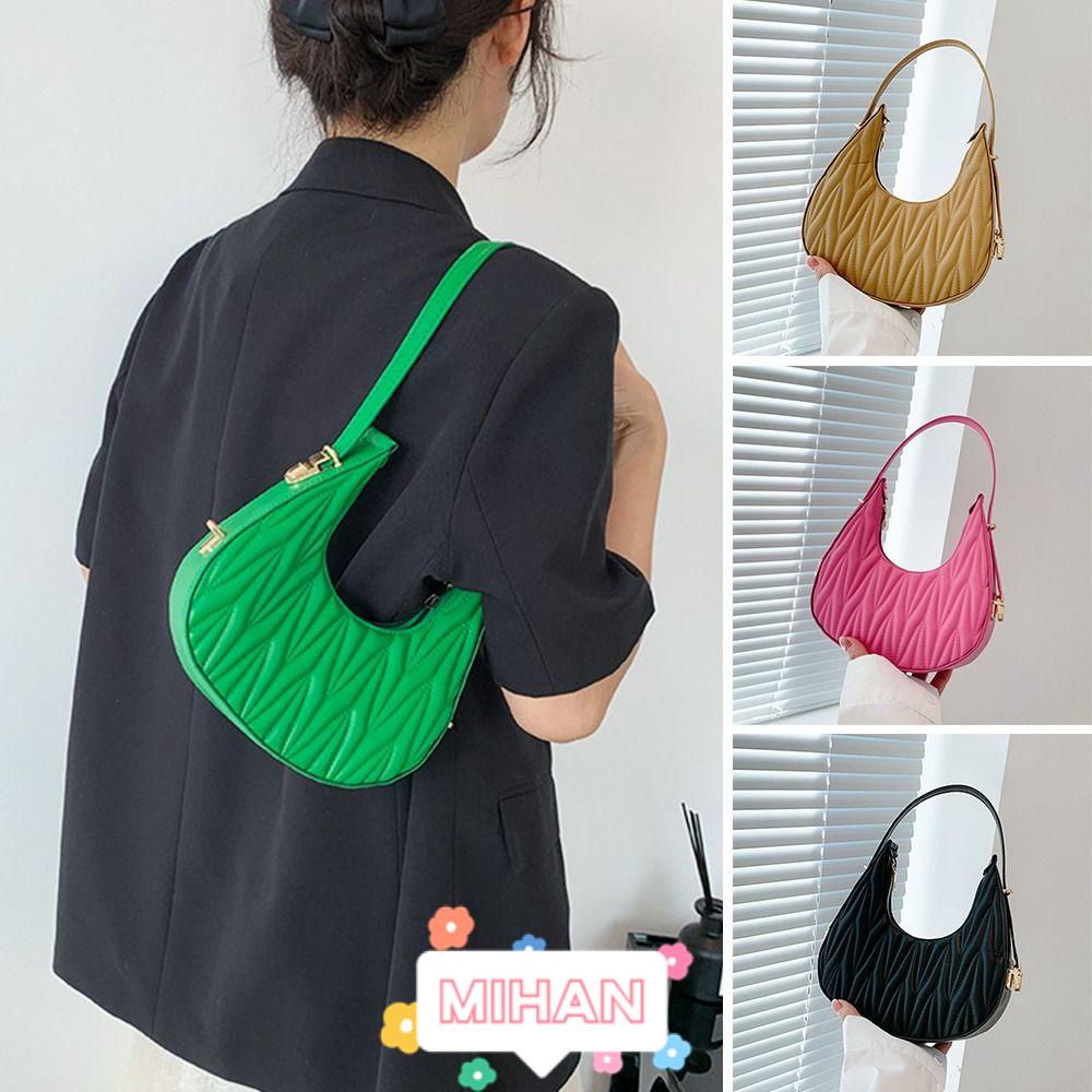 Túi Đeo Vai Da PU Màu Trơn MIHAN1