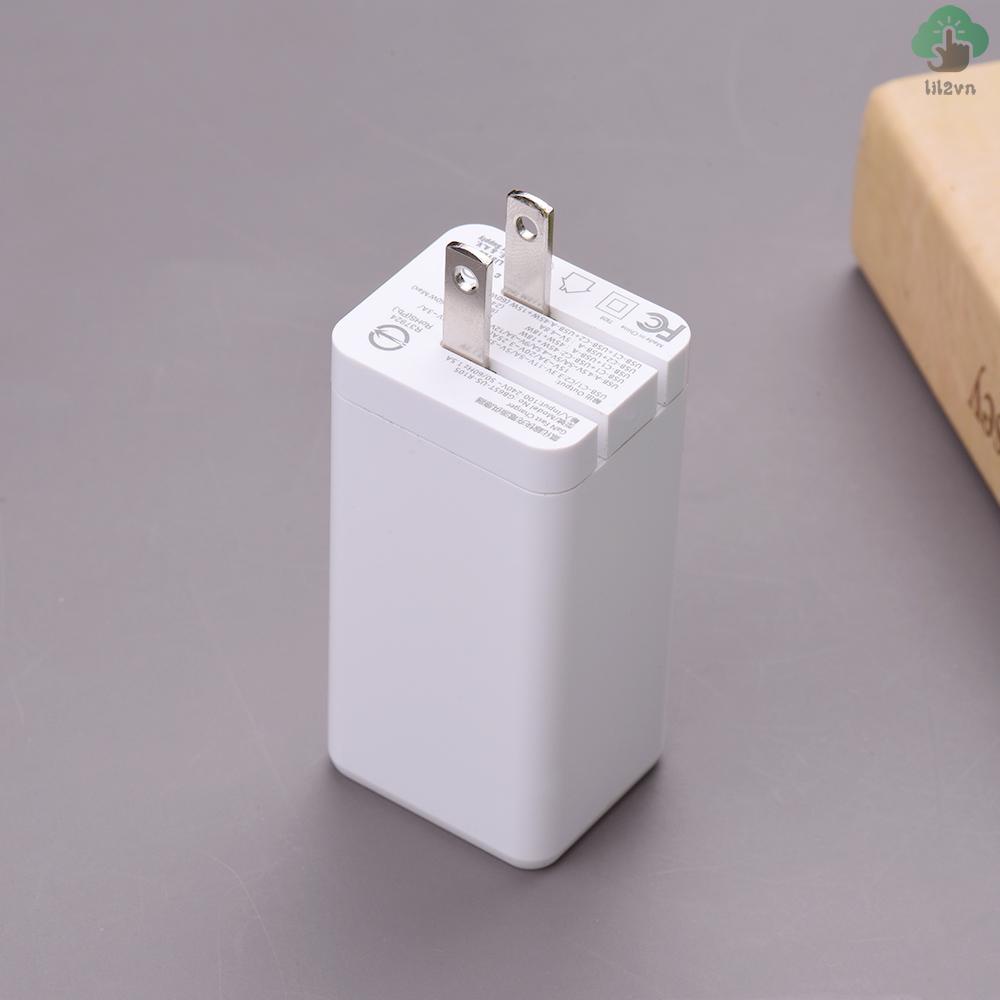 Củ Sạc Nhanh Lili31 GaN 65W USB QC3.0 PD2.0 Type-C Cho iPhone 12 / 11 Notebook Tablet Samsung 100-240V