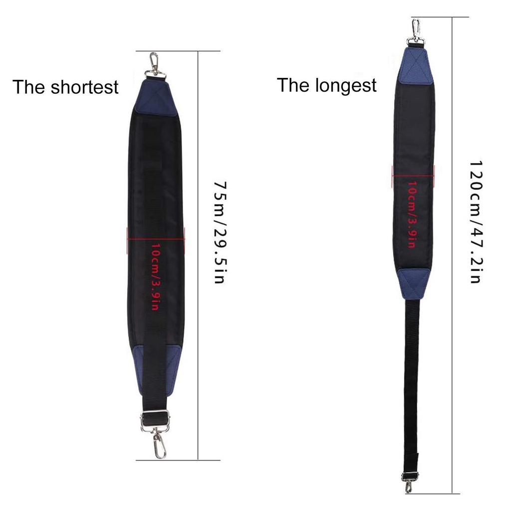 Dây Đeo Túi Golf Kèm 2 Kẹp Bằng Nylon Màu Đen