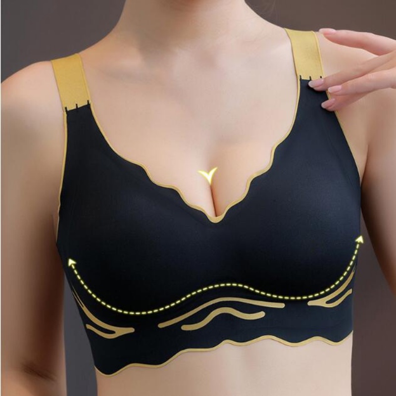 Áo Ngực Thể Thao Không Gọng Mềm Mại Không Đường May Có Size Lớn Cho Nữ