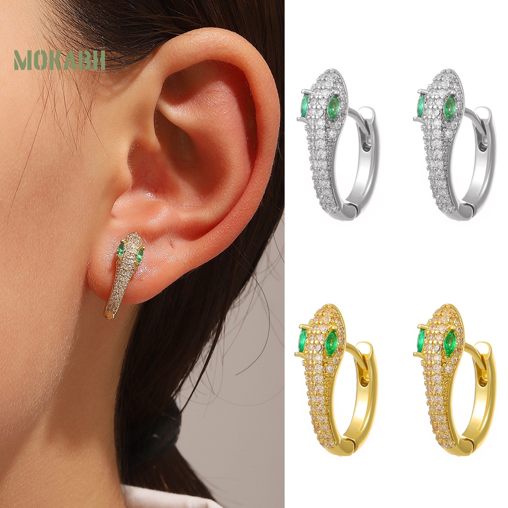 1 Đôi Bông Tai Kim Loại Lấp Lánh Chống Oxy Hóa Chống Gỉ Màu Sắc Đơn Giản Dành Cho Nữ