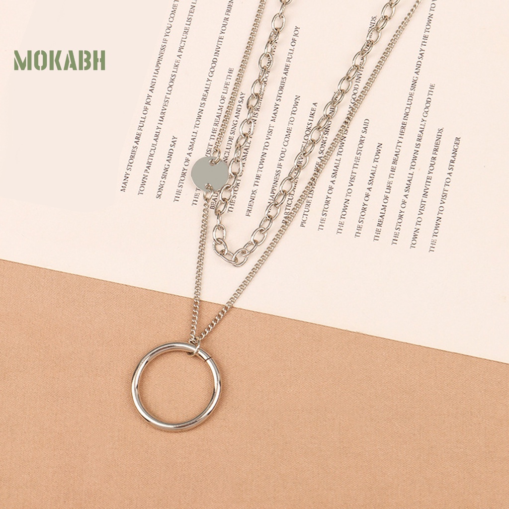 [Mới] Vòng Cổ Choker Nhiều Lớp Mặt Hình Học Có Thể Điều Chỉnh Được