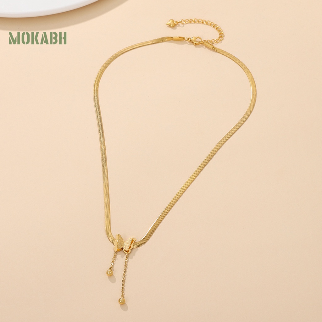 [Mới] Vòng cổ Mạ Điện Mặt Hình Bươm Bướm