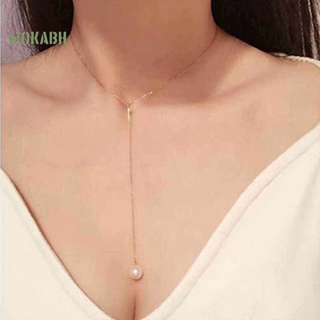 Vòng cổ Ngọc Trai Nhân Tạo Tinh Tế Tùy Chỉnh Thời Trang Cho Nữ