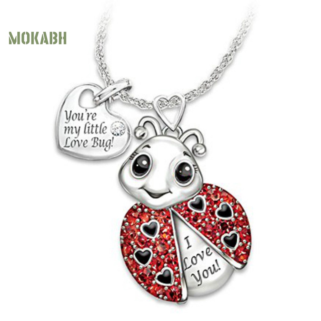 Vòng cổ Mặt Hình Bọ Rùa / Trái Tim Đính Đá Thời Trang Cho Nữ