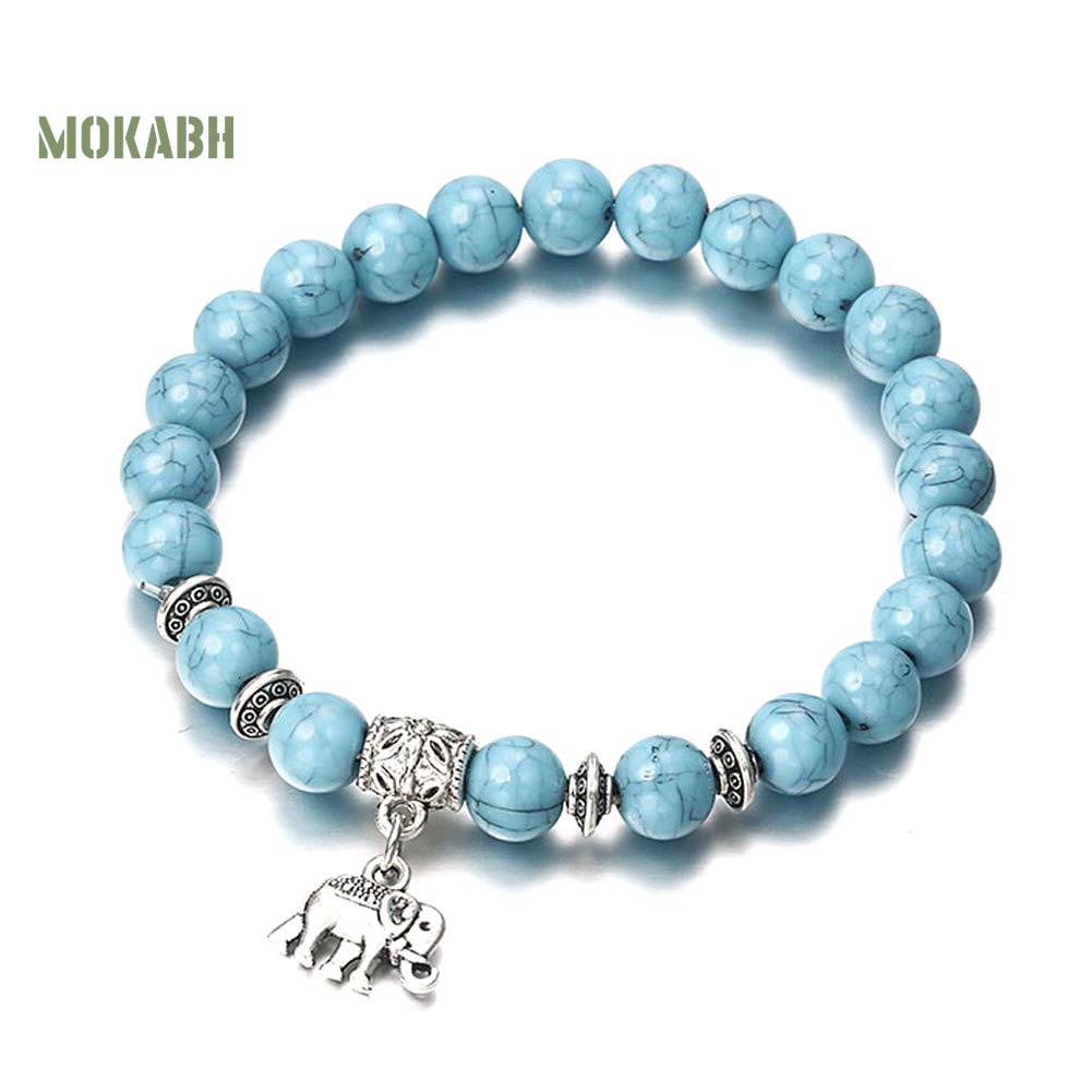 (Hot) Vòng Tay HìNh Voi ĐíNh Đá Xinh XắN