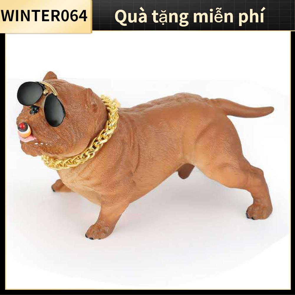 Winter064 Chó In Hình Hoa Lá Nhựa Mô Phỏng Tinh Tế Tượng Trang Trí Nội Thất Ô Tô Bảng Điều Khiển Vật