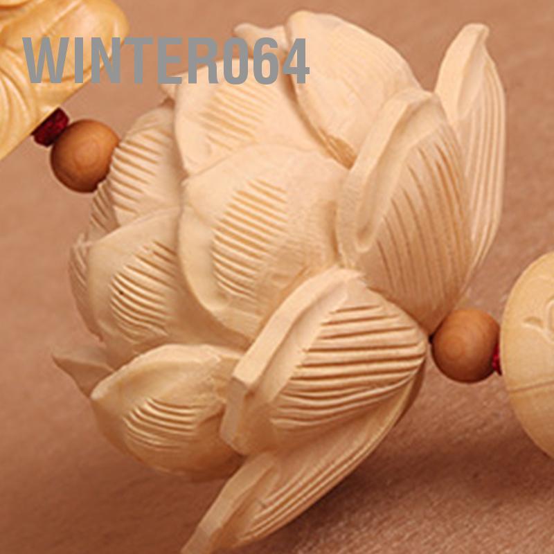 Winter064 Xe Ô Tô Mặt Dây Chuyền Trang Trí Chạm Khắc Hoa Sen Gương Chiếu Hậu Treo Vật Kiểu Dáng Phụ Kiện May Mắn