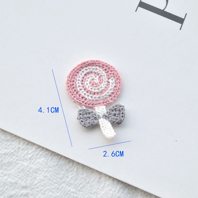 Set 10 Miếng Dán Trang Trí Quần Áo / Kẹp Tóc Hình Chú Chim / Ngựa Pony / Cherry Diy