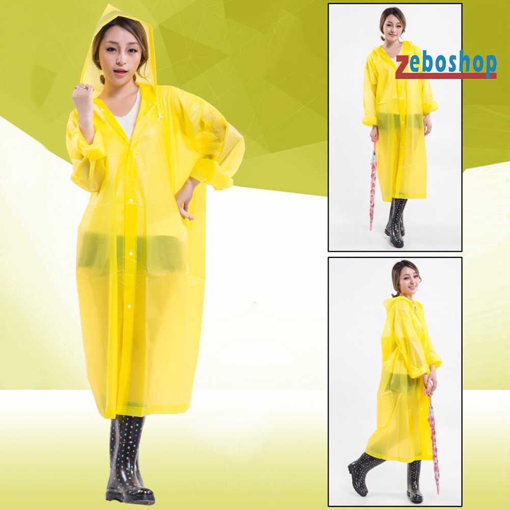 Áo Mưa Thể Thao Unisex Có Mũ Trùm Dùng Một Lần