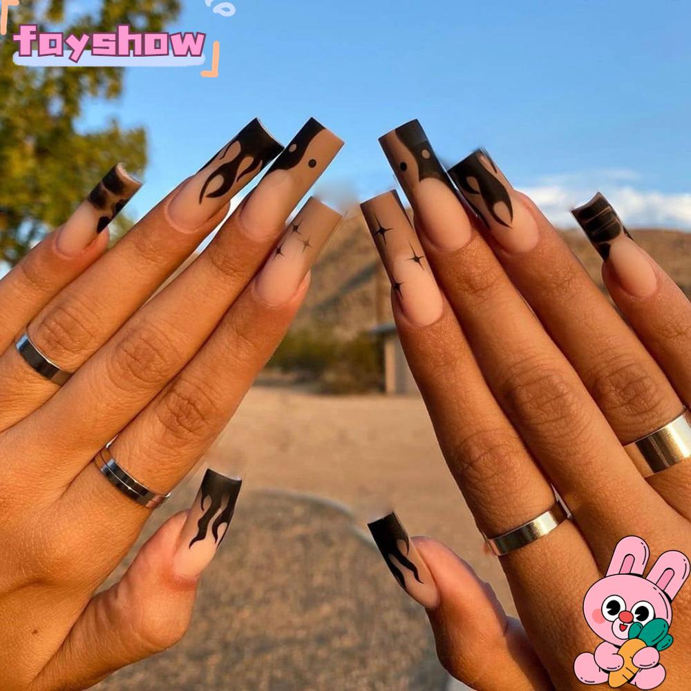 Hộp 24 Móng Tay Giả Che Phủ Toàn Diện Tháo Rời Được Tiện Dụng