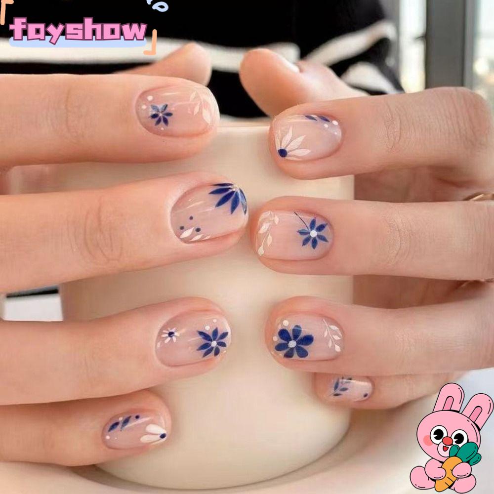 Set 24 Móng Tay Giả Có Thể Tháo Rời DIY