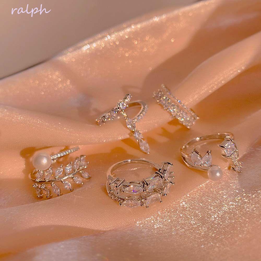 Nhẫn Hở Hình Trái Tim Bằng Kim Loại Dễ Điều Chỉnh Phong Cách Hàn Quốc