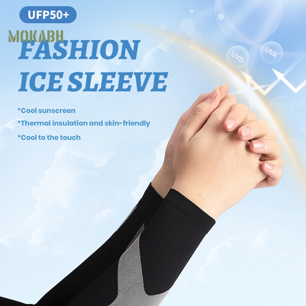 1 Cặp Găng Tay Thể Thao Bằng Vải Lụa Lạnh Mỏng Độ Co Giãn Cao Nhiều Màu Sắc