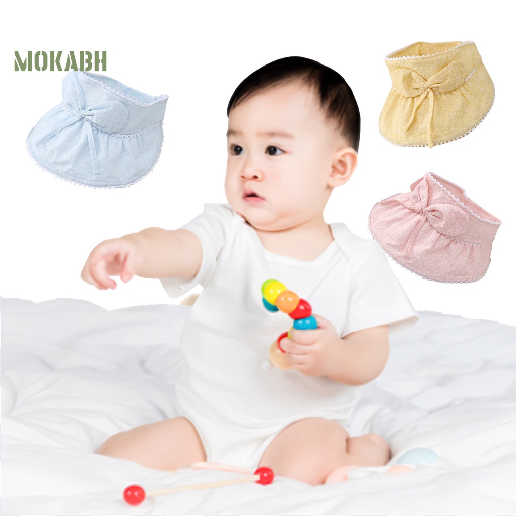 Mũ Vành Tròn Chống Nắng Đính Nơ Dài Vành Dễ Điều Chỉnh Bảo Vệ Khuôn Mặt Cho Bé Gái