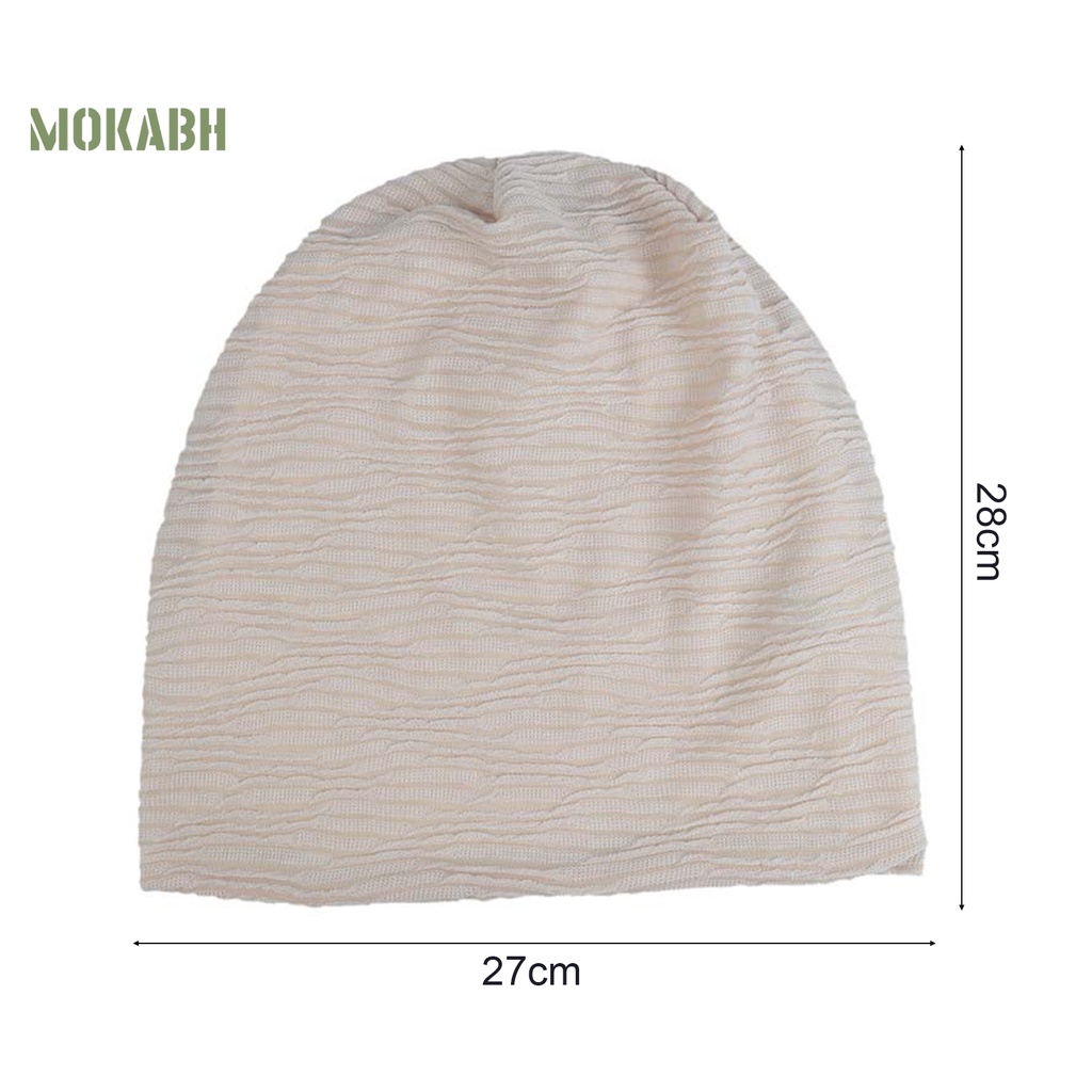 [Mok Abh] Mũ Lưỡi Trai Xếp Ly Mỏng Không Vành Mềm Mại Thoải Mái Không Vành Mặc Thường Ngày Cho Nam