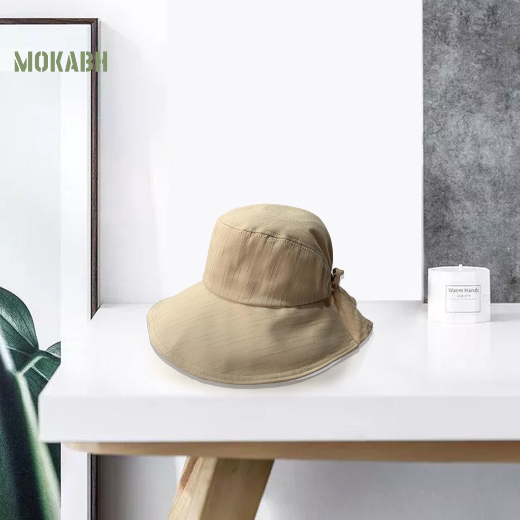 Nón Tai Bèo Chống Tia UV Có Dây Rút Tùy Chỉnh Phong Cách Nhật Bản Cho Nữ
