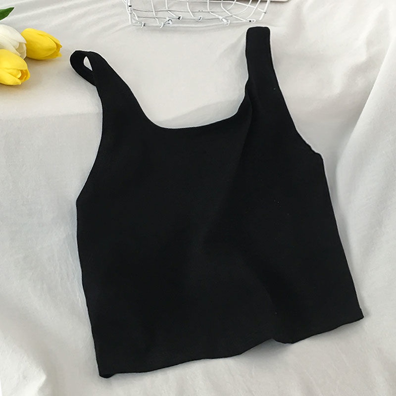 [LININ] Áo Hai Dây Bằng Cotton Trơn Phong Cách Hàn Quốc Dễ Phối Đồ Dành Cho Nữ