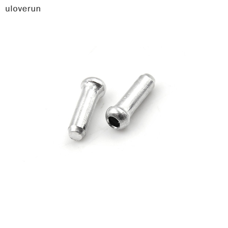 Set 100 Đầu Bọc Dây Phanh Xe Đạp Bằng Nhôm Màu Bạc