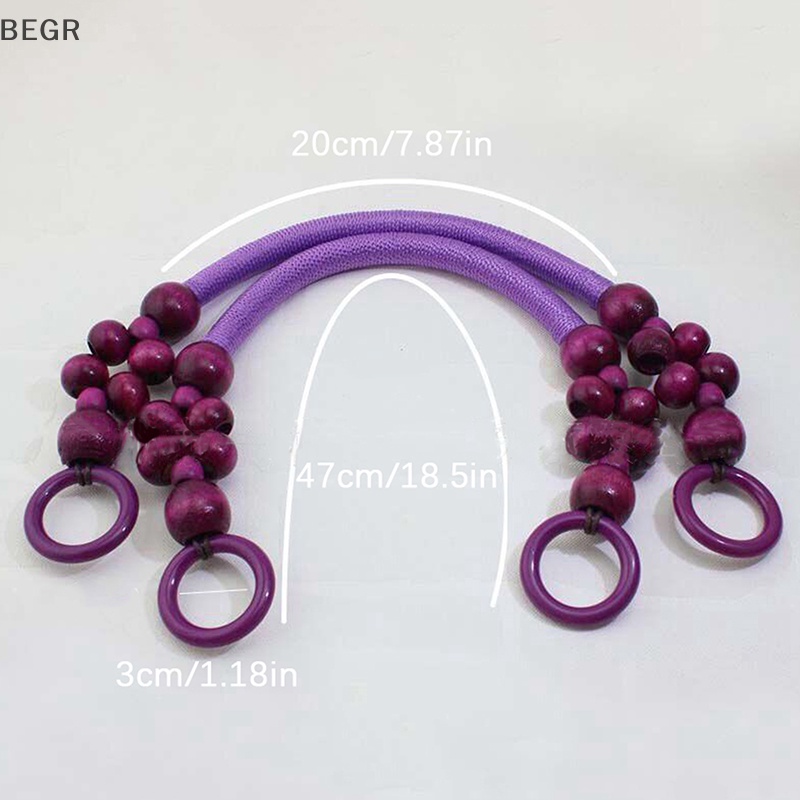 Dây Đeo Túi Xách Kết Hạt Gỗ 47cm Thời Trang