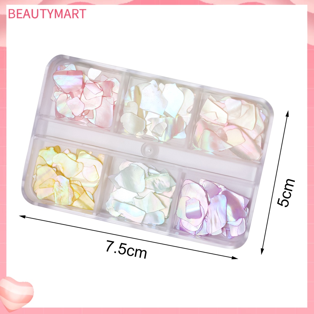 1 Hộp Vỏ Sò Lấp Lánh Trang Trí Móng Tay Nghệ Thuật