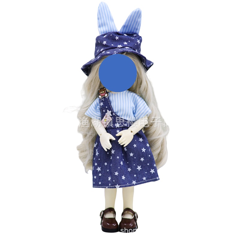 Đầm Công Chúa BJD 1 / 6 Thời Trang Xinh Xắn Cho Búp Bê 30cm