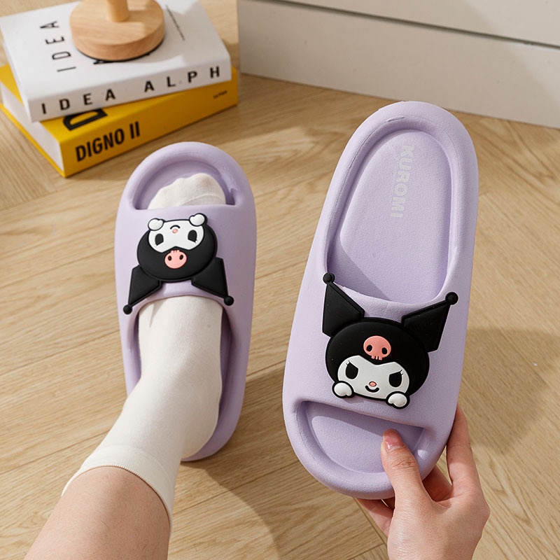SANRIO Kulomi Dép Chống Trượt Thời Trang Mùa Hè Cho Gia Đình