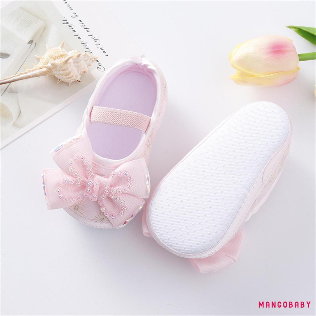 Giày Búp Bê Phối Nơ Xinh Xắn Dành Cho Bé Gái