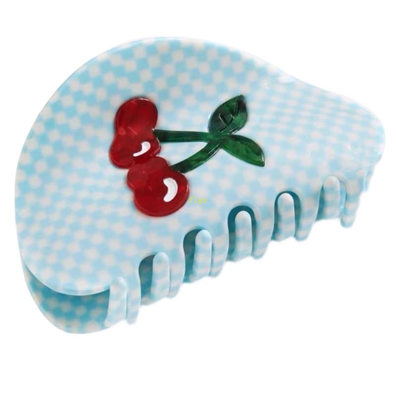 Kẹp Tóc Dài Mỏng Nhẹ In Họa Tiết Caro / Hoa Cúc Xinh Xắn Thời Trang Cho Nữ