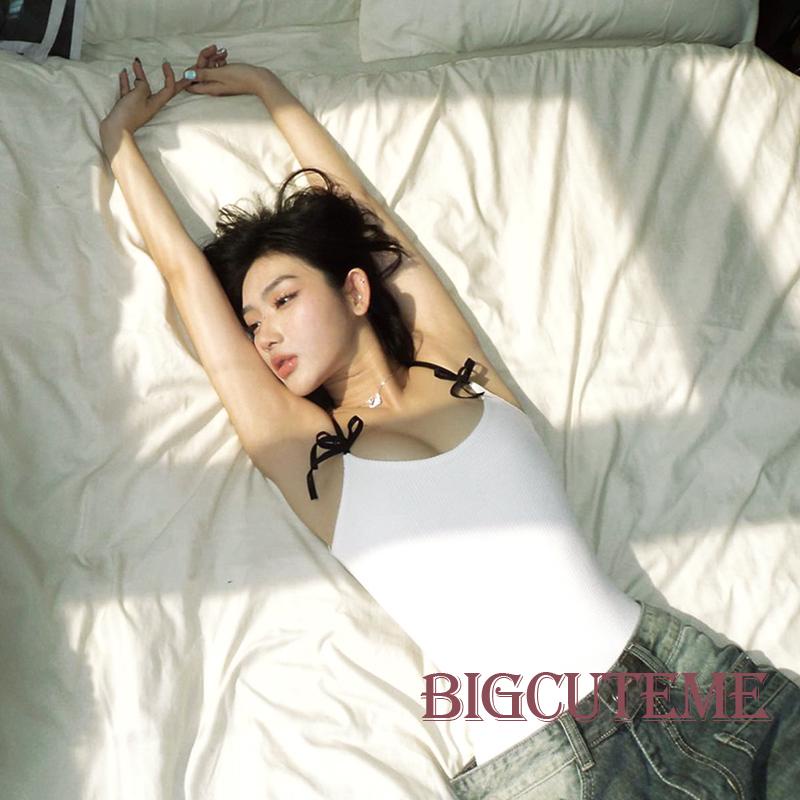 Áo Hai Dây Màu Sắc Tương Phản Thời Trang Mùa Hè Cho Nữ