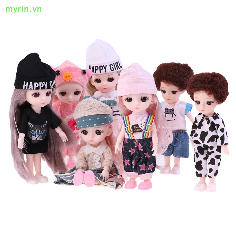 Đầm Đồ Chơi Búp Bê 16 / 17cm Kèm Quần Áo 13 Khớp Nối