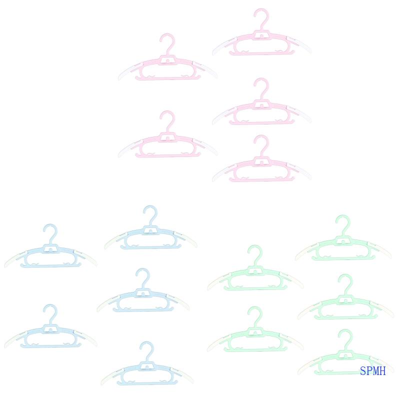 Set 5 Móc Treo Quần Áo Trẻ Em Có Thể Thu Gọn Tiện Dụng