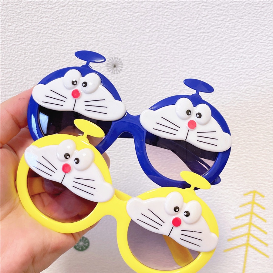 Kính Mát Hình Mèo Doraemon Chống Tia Cực Tím Phong Cách Mới Cho Bé