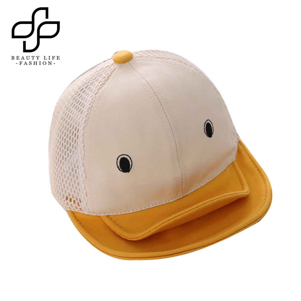 Mũ Lưỡi Trai Phối Lưới Thoáng Khí Thời Trang Mùa Hè Cho Bé