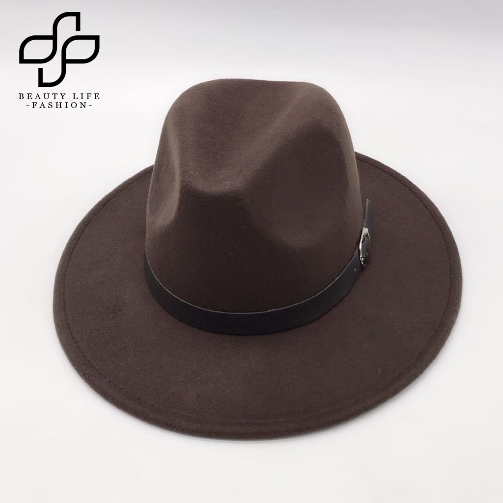 Nón Fedora Thoáng Khí Chống Thấm Nước Màu Sắc Đơn Giản Phong Cách Anh Quốc
