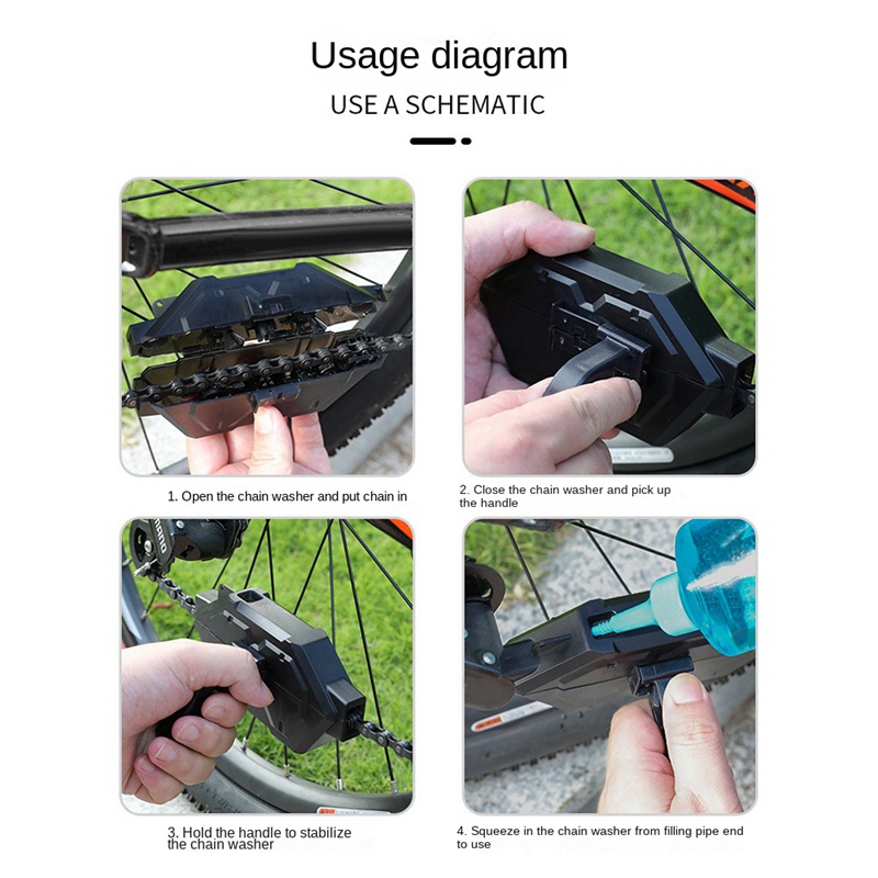 Bộ Dụng Cụ Vệ Sinh Xích Xe Đạp Leo Núi Tiện Lợi