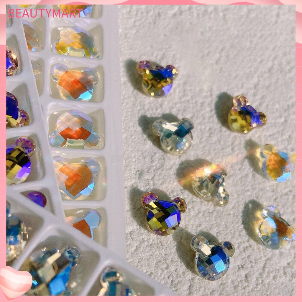 Set 5 Phụ Kiện Đính Trang Trí Móng Tay Nhiều Mặt Đính Đá Thời Trang Cho Nữ