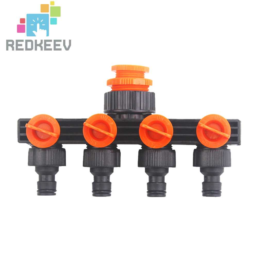 Dụng Cụ Chia Ống Nước 4 Chiều Tháo Rời Được Tiện Lợi Dành Cho Vườn Nhà