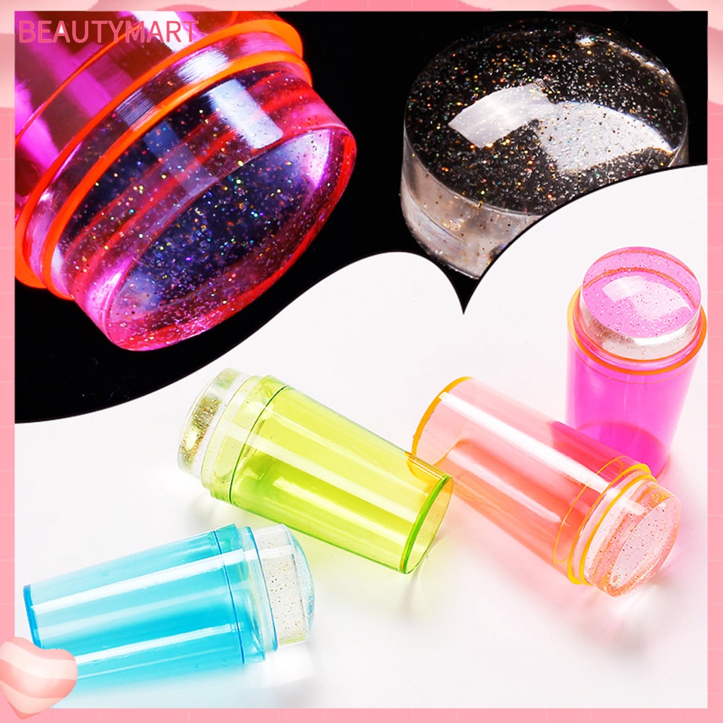 1 Bộ Dụng Cụ In Hình Móng Tay Bằng Silicone Gọn Nhẹ Tái Sử Dụng Được Cho Nữ