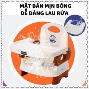 Ghế ăn dặm  cho bé gấp gọn,ghế tâp ăn cho bé 2 trong 1 có kèm thêm chân sắt